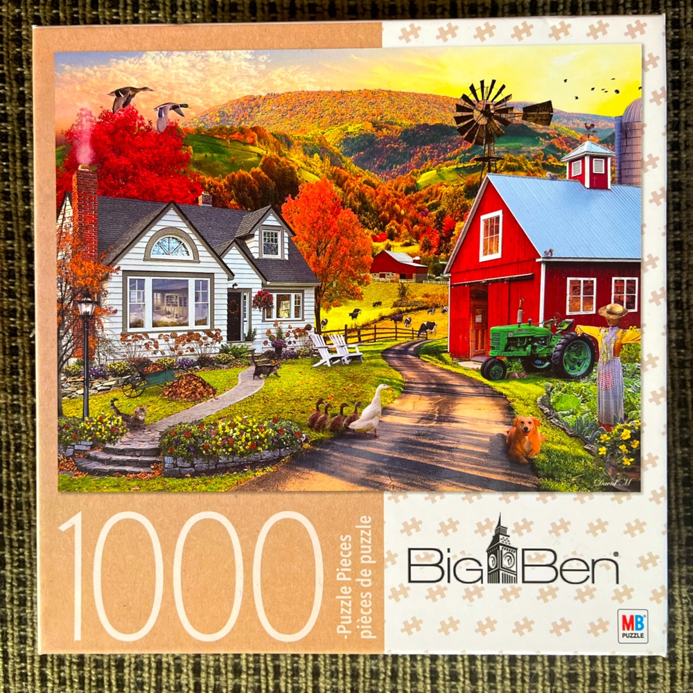 🧩 BIG BEN Farm Scene 1000 Piece Puzzle 🧩